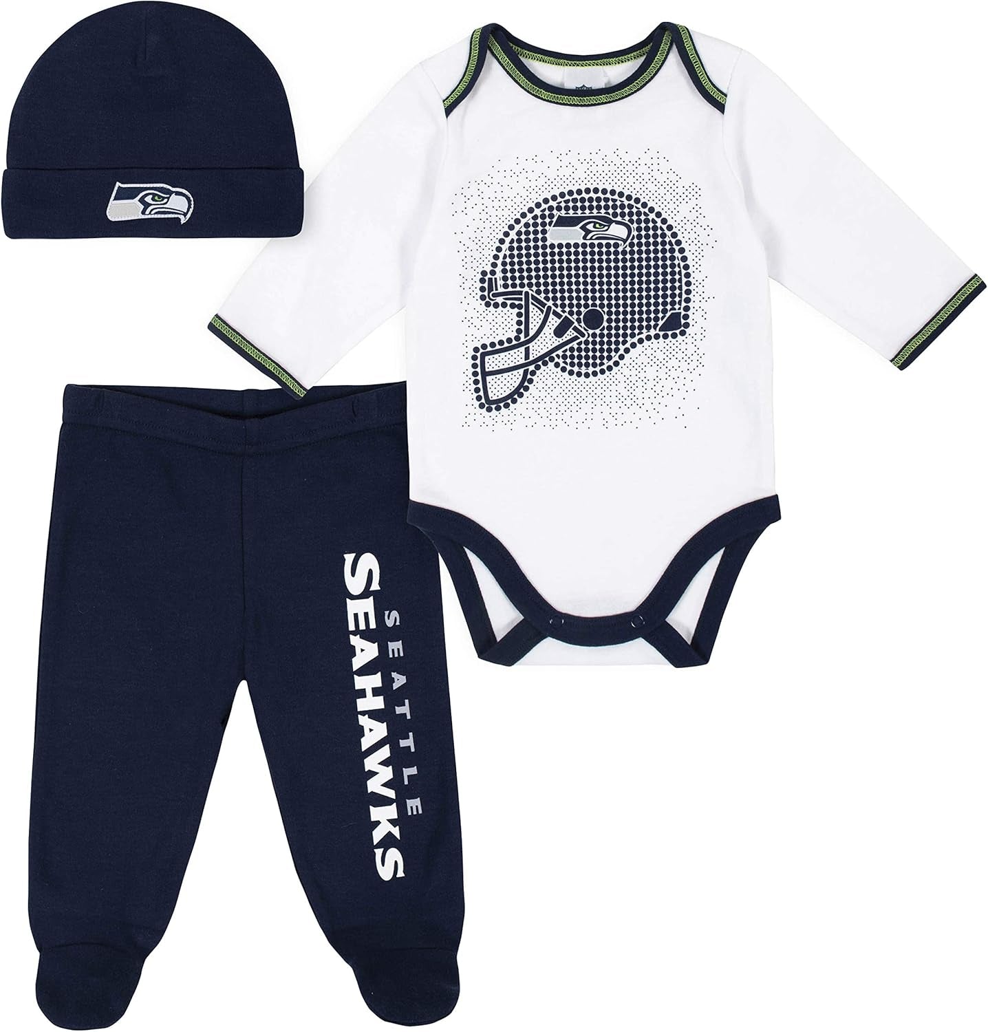 Unisex Baby NFL Team Footed Pant and Bodysuit Gift Set